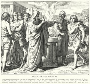 David oint par Samuel - Julius (after) Schnorr von Carolsfeld
