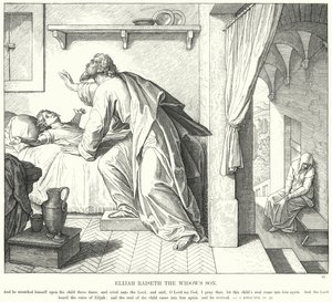 Élie ressuscite le fils de la veuve - Julius (after) Schnorr von Carolsfeld