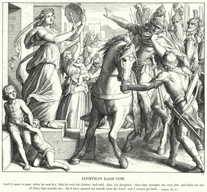 Le vœu imprudent de Jephté - Julius (after) Schnorr von Carolsfeld