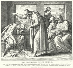 Les Trois Amis de Job le consolent - Julius (after) Schnorr von Carolsfeld