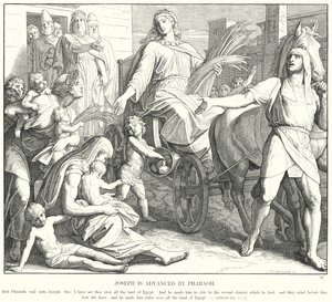 Joseph est promu par Pharaon