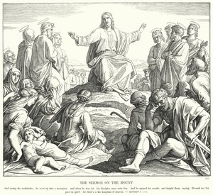 Le sermon sur la montagne (gravure)