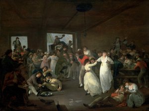 Bombance de marins, scène dans une taverne à Portsmouth (Angleterre)