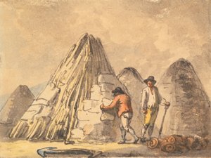 Transformation en charbon de bois - Julius Caesar Ibbetson