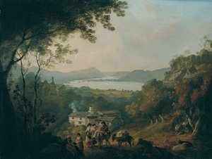 Windermere depuis Troutbeck - Julius Caesar Ibbetson