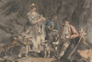 Bûcheron et sa famille - Julius Caesar Ibbetson
