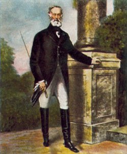 Alfred Krupp, industriel allemand (lithographie en couleur)