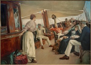 À bord du yacht "Namouna" - Julius Leblanc Stewart