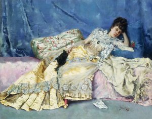 Dame sur un divan, 1877