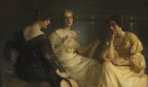 Jeunes femmes. De gauche à droite : Karen Bramsen ; l