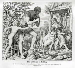 Adam et Ève après leur exil d