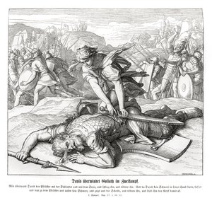 David vainc Goliath - Julius Schnorr von Carolsfeld