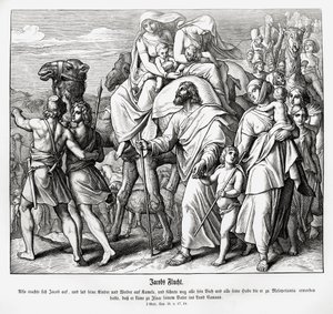 La fuite de Jacob vers Canaan, Genèse