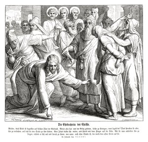 Jésus et la femme adultère, Évangile de Jean