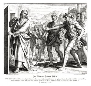 Jésus et les aveugles, Évangile de Matthieu
