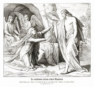 Jésus apparaît à Marie-Madeleine, Évangile de Jean - Julius Schnorr von Carolsfeld