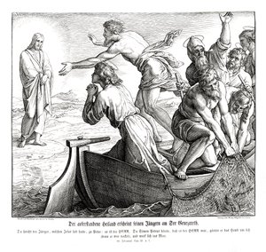 Jésus apparaît à ses disciples, Évangile de Jean - Julius Schnorr von Carolsfeld