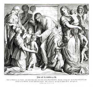 Jésus appelle les enfants à lui, Évangile de Marc