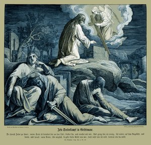 Jésus au Jardin de Gethsémani, Évangile de Matthieu