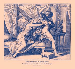Joseph refuse de coucher avec Potiphar - Julius Schnorr von Carolsfeld