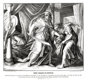 Judith décapite Holopherne, livre de Judith - Julius Schnorr von Carolsfeld