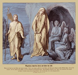 Marie Madeleine au tombeau de Jésus, Évangile de Jean