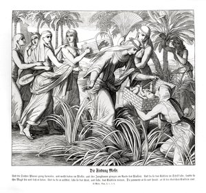 Moïse est découvert dans les roseaux, Exode - Julius Schnorr von Carolsfeld