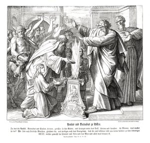 Paul et Barnabé à Lystre, Actes des Apôtres - Julius Schnorr von Carolsfeld