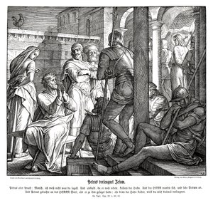 Pierre renie Jésus, Évangile de Luc