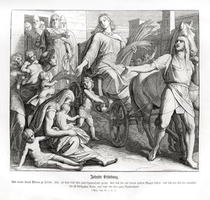Pharaon fait de Joseph un chef en Égypte, Genèse - Julius Schnorr von Carolsfeld