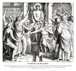 Ponce Pilate, Évangile de Jean - Julius Schnorr von Carolsfeld