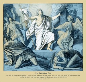 Résurrection de Jésus, Évangile de Matthieu
