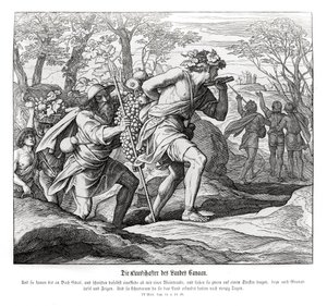 Les éclaireurs vers la terre de Canaan, Nombres