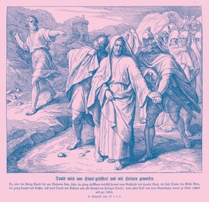 Shimei maudit et jette des pierres sur David, 2 Samuel