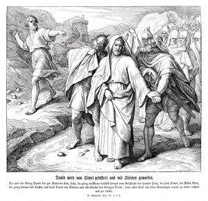 Shimei maudit et jette des pierres à David, 2 Samuel