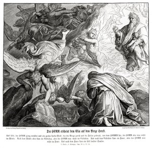 Le Seigneur apparaît à Élie sur le mont Horeb