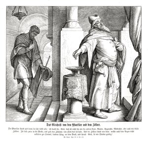 Le pharisien et le publicain, Évangile de Luc