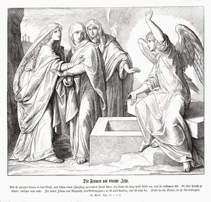 Les femmes au tombeau de Jésus, Évangile de Marc - Julius Schnorr von Carolsfeld