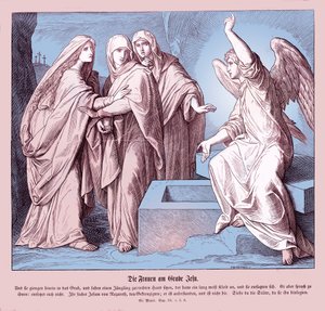 Les femmes au tombeau de Jésus, Évangile de Marc - Julius Schnorr von Carolsfeld