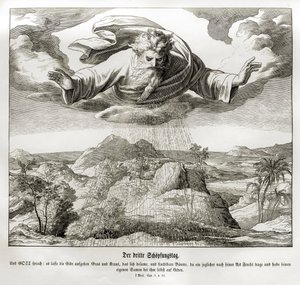 Troisième jour de la création, Genèse - Julius Schnorr von Carolsfeld
