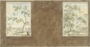 Projet pour le mur de la salle de Jan de Groot, Keizersgracht 187