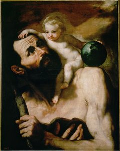 Saint Christophe ... (peinture sur toile)