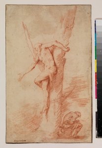 Homme attaché à un arbre, et une figure reposant, 1630-35 - Jusepe de Ribera
