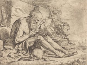 Saint Jérôme lisant - Jusepe de Ribera