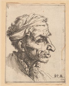 Petite tête grotesque - Jusepe de Ribera