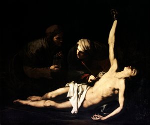 Les saints Sébastien, Irène et Lucie, 1628