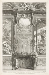 Cabinet de M. le comte Bielinski Grand Maréchal de la Couronne de Pologne exécuté en 1734, 1re planche - Juste Aurèle Meissonnier