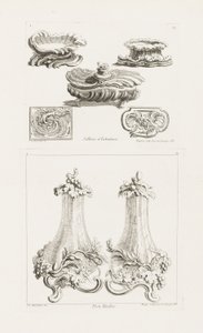 Salières et tabatières, pl. 69 dans Oeuvres - Juste Aurèle Meissonnier