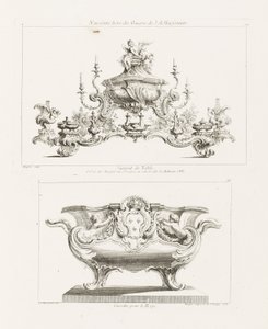 Neuvième Livre des Œuvres de J.A. Meissonnier, Surtout de Table - Juste Aurèle Meissonnier