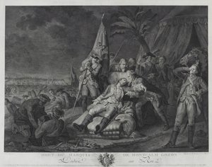Mort du Marquis de Montcalm Gozon - Juste Chevillet